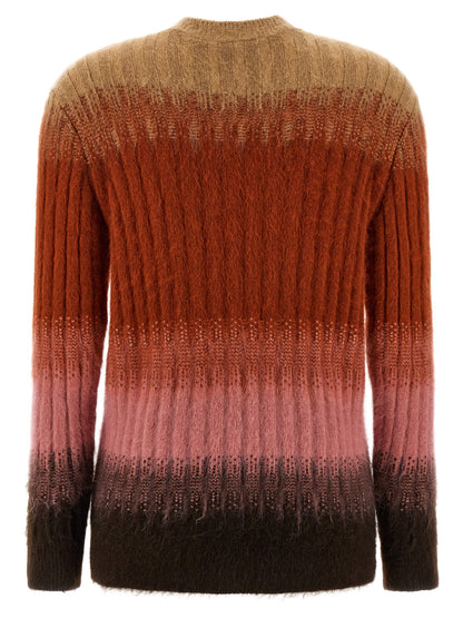 Fendi Mehrfarbige Wollstrickjacke
