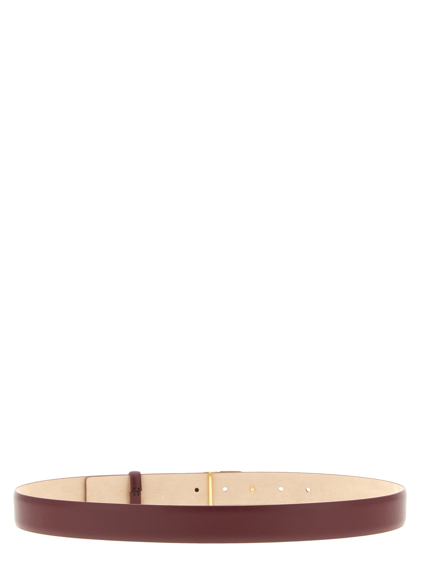 Khaite Bordeaux Kalbsleder Gürtel Regular