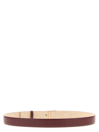 Khaite Bordeaux Kalbsleder Gürtel Regular