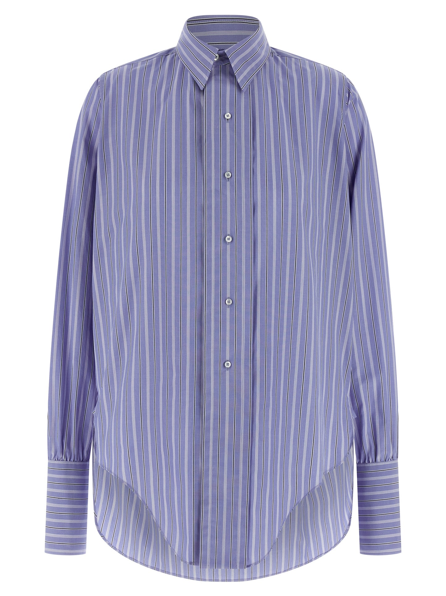 Maison Margiela Blaue Baumwollbluse