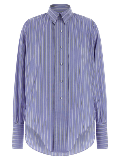 Maison Margiela Blaue Baumwollbluse