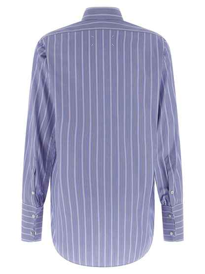 Maison Margiela Blaue Baumwollbluse