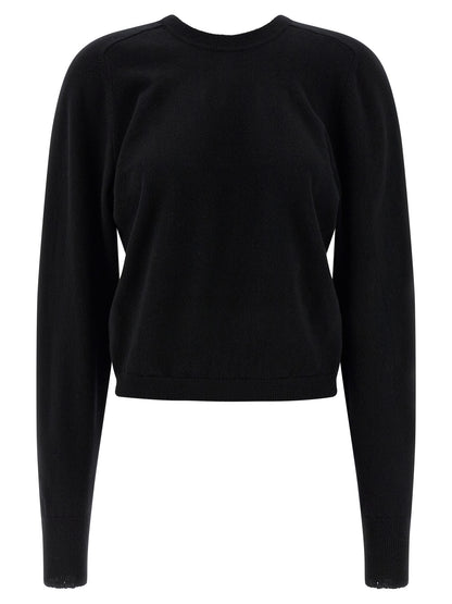 Maison Margiela Schwarzer Cardigan aus Schurwolle