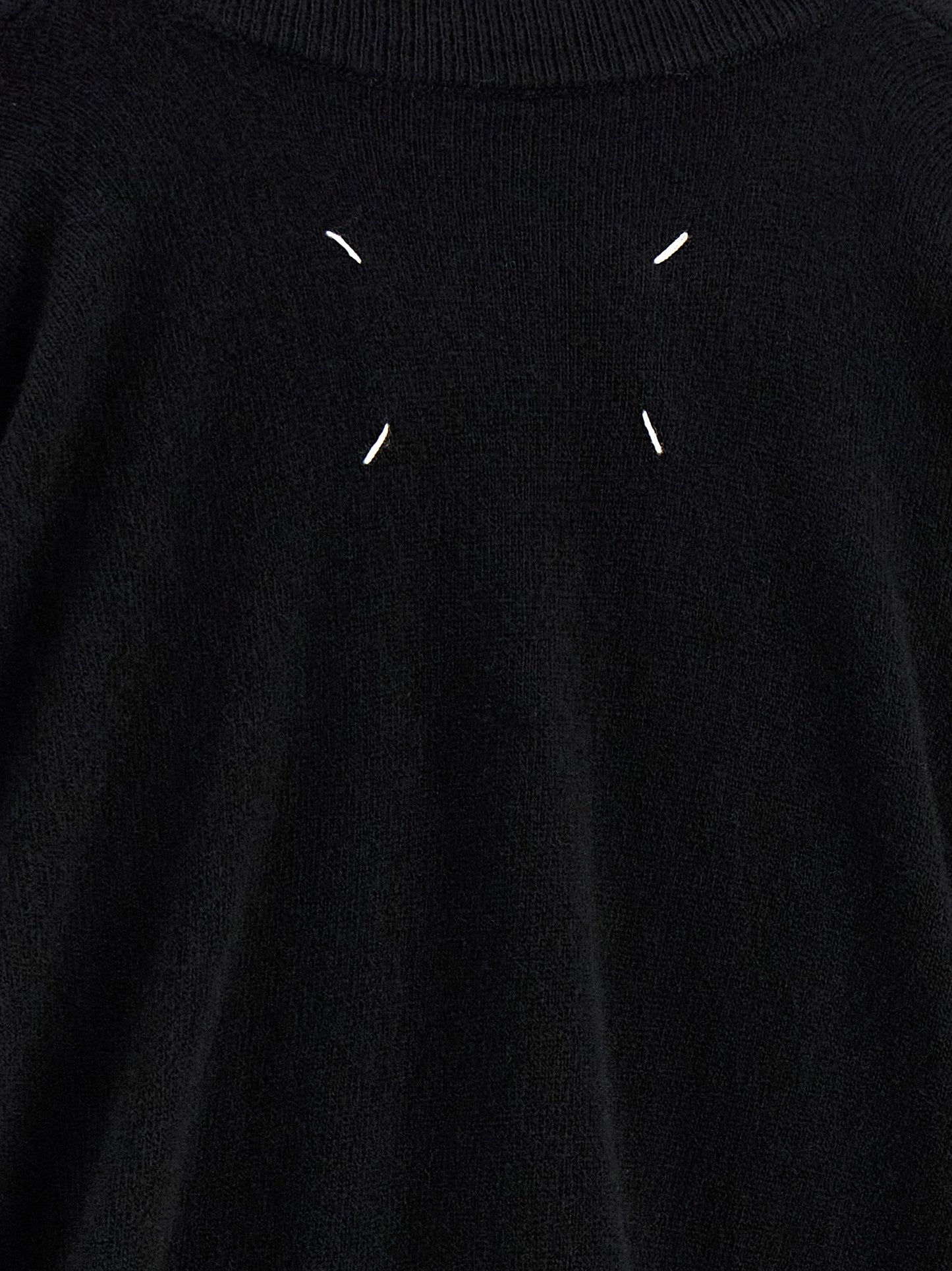 Maison Margiela Schwarzer Cardigan aus Schurwolle