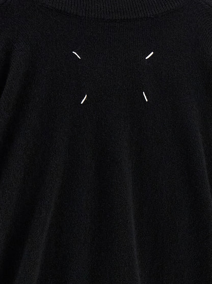 Maison Margiela Schwarzer Cardigan aus Schurwolle