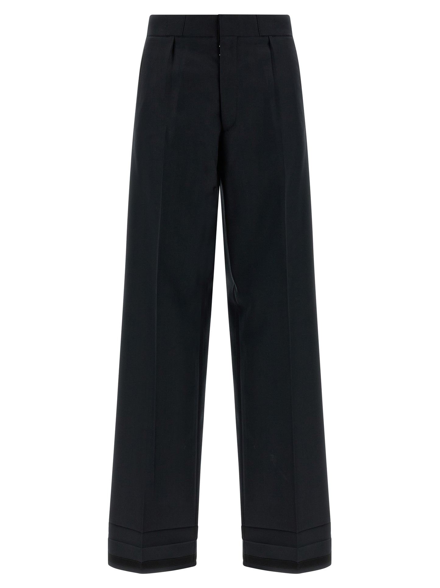 Maison Margiela Schwarze Wollhose