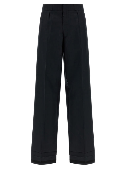 Maison Margiela Schwarze Wollhose