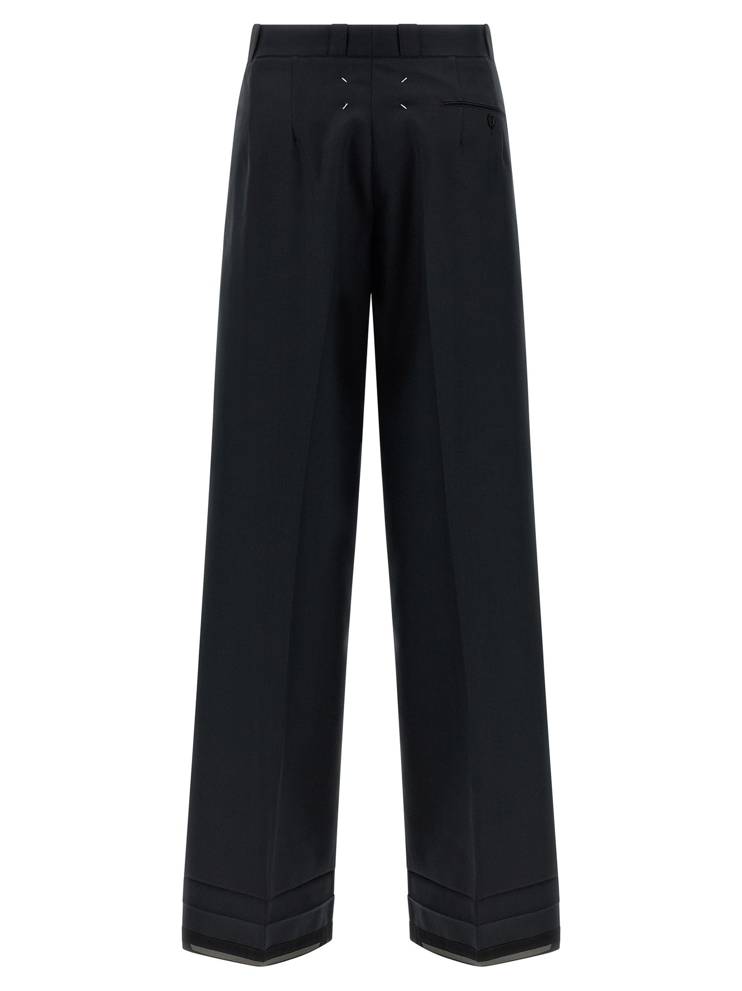 Maison Margiela Schwarze Wollhose