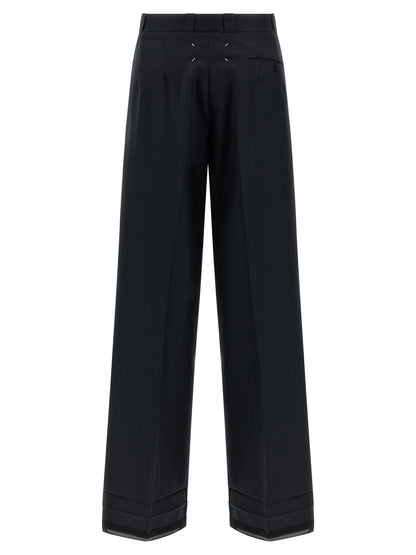 Maison Margiela Schwarze Wollhose