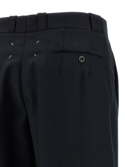 Maison Margiela Schwarze Wollhose