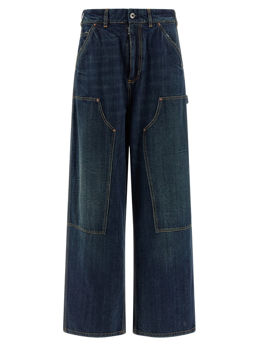 Maison Margiela Blaue Baumwolljeans im Relaxed Fit