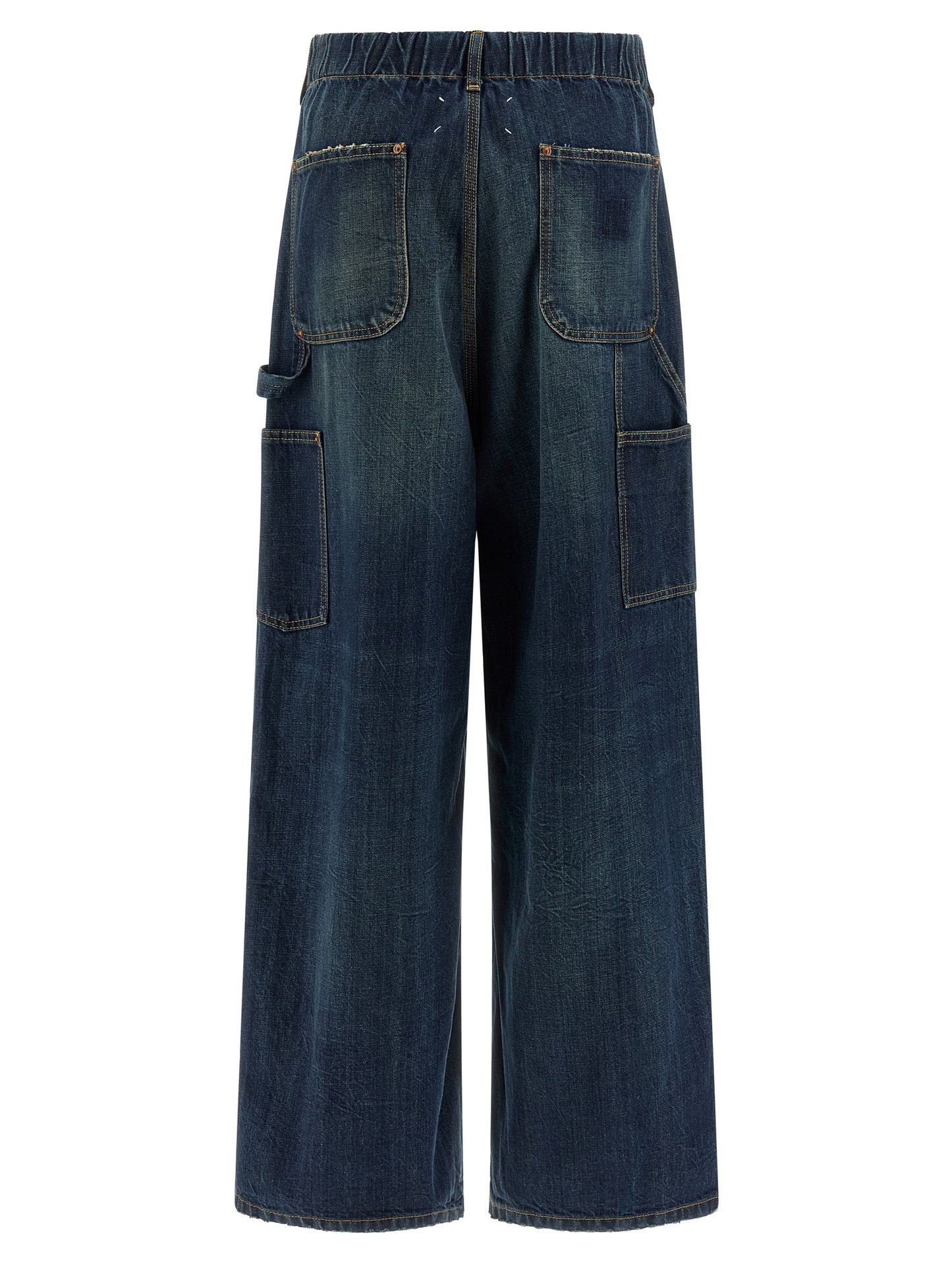 Maison Margiela Blaue Baumwolljeans im Relaxed Fit