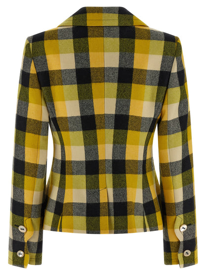 Vivienne Westwood Zweifarbiger Blazer aus reiner Schurwolle