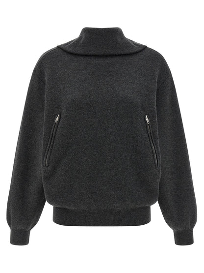 Balenciaga Grauer Wollcardigan