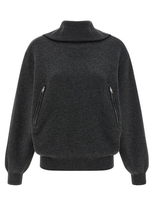 Balenciaga Grauer Wollcardigan
