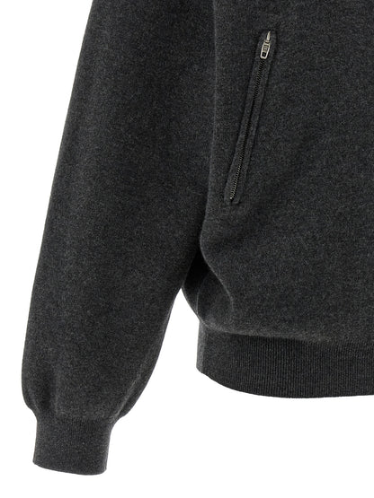 Balenciaga Grauer Wollcardigan