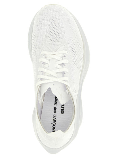 Comme Des Garçons Weiße synthetische Sportsneakers