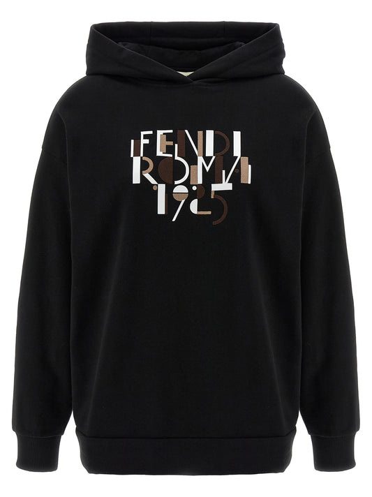 Fendi Schwarzer Baumwoll-Sweatshirt
