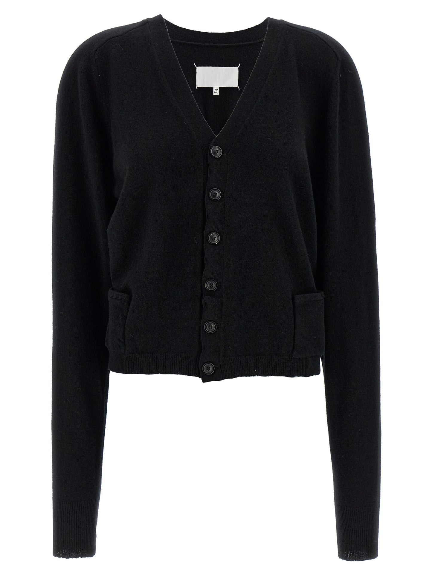 Maison Margiela Schwarzer Wollcardigan