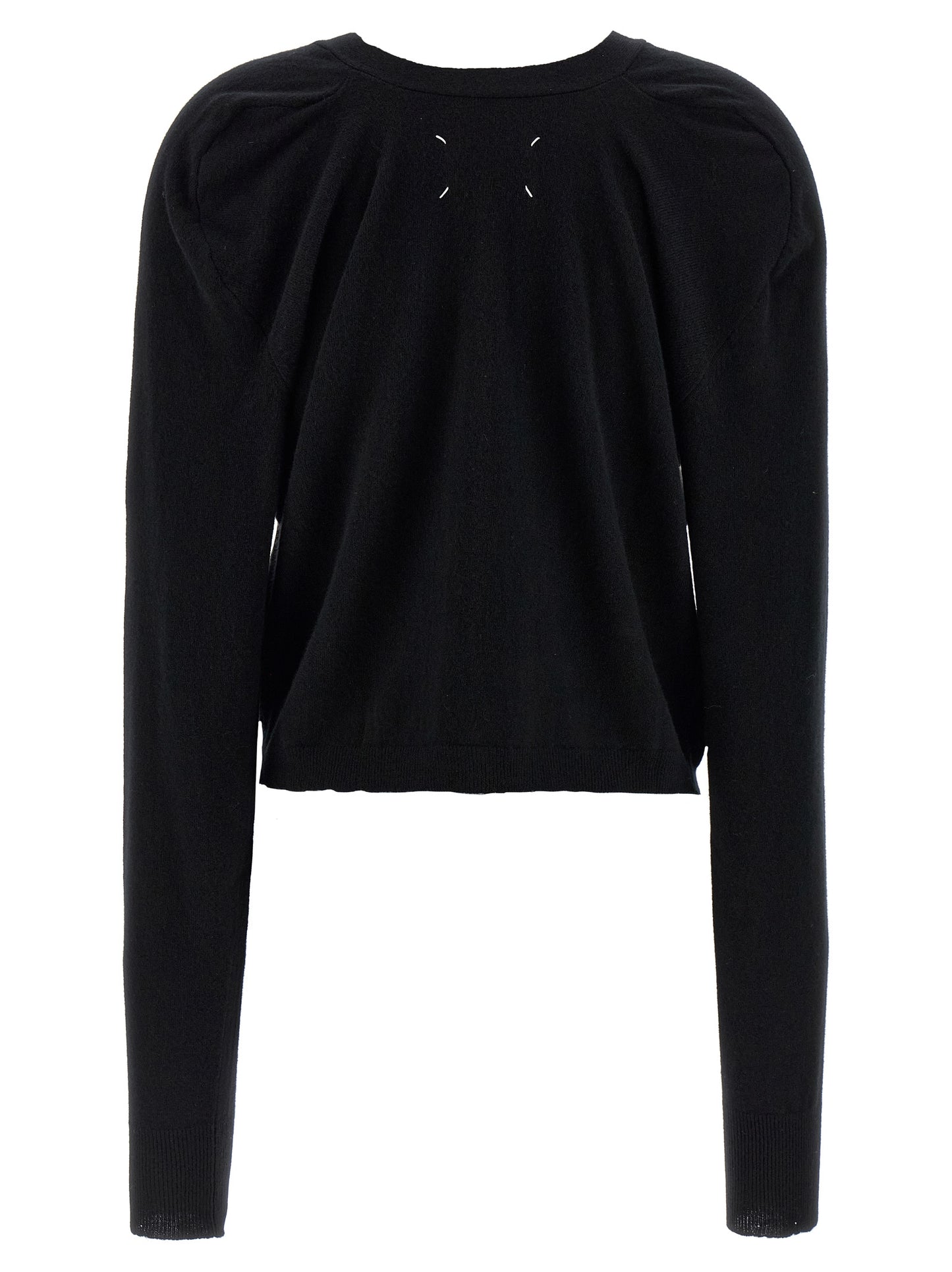 Maison Margiela Schwarzer Wollcardigan