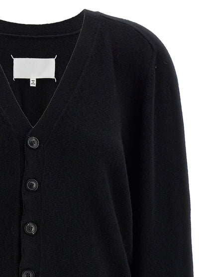 Maison Margiela Schwarzer Wollcardigan