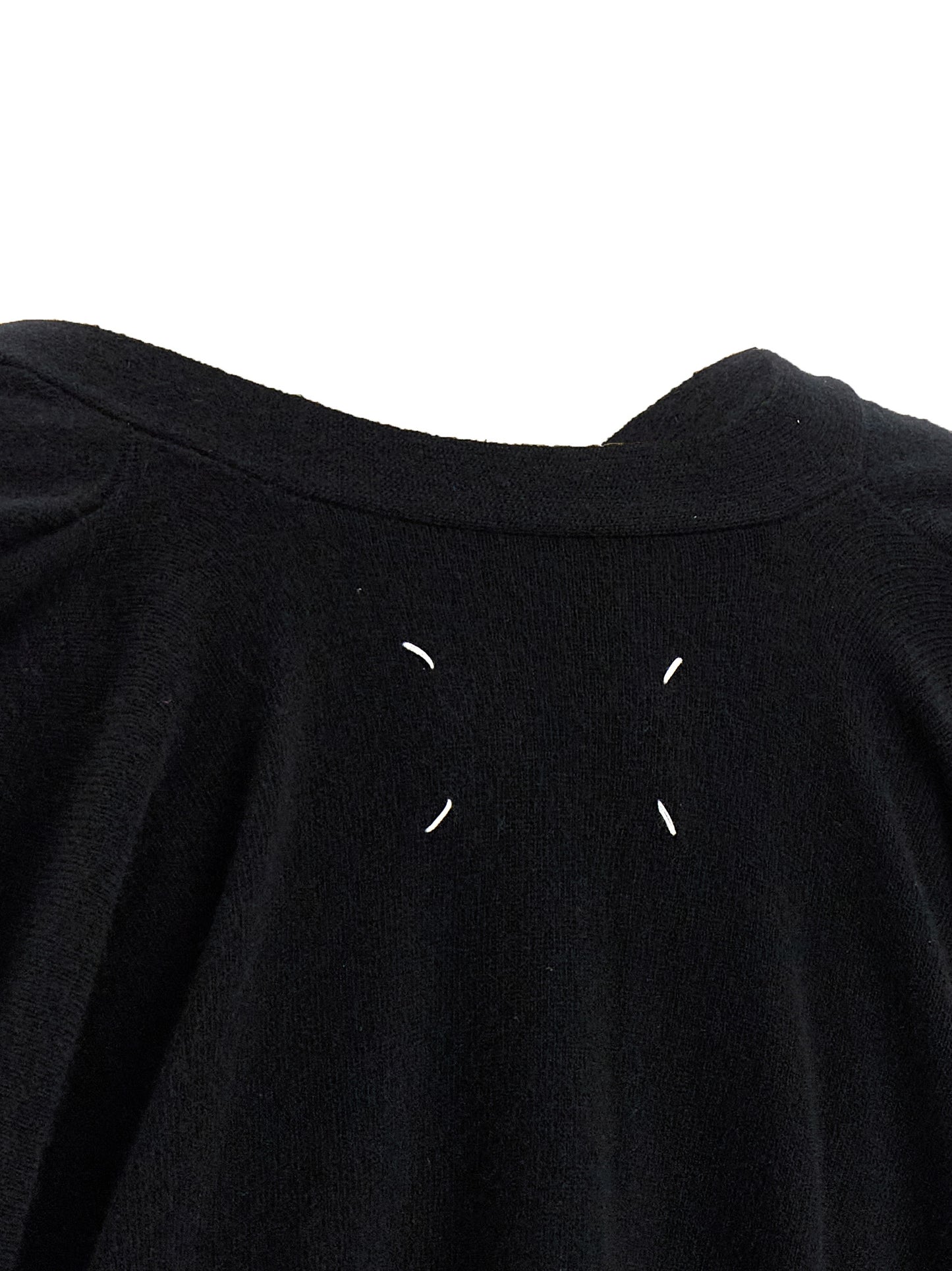 Maison Margiela Schwarzer Wollcardigan