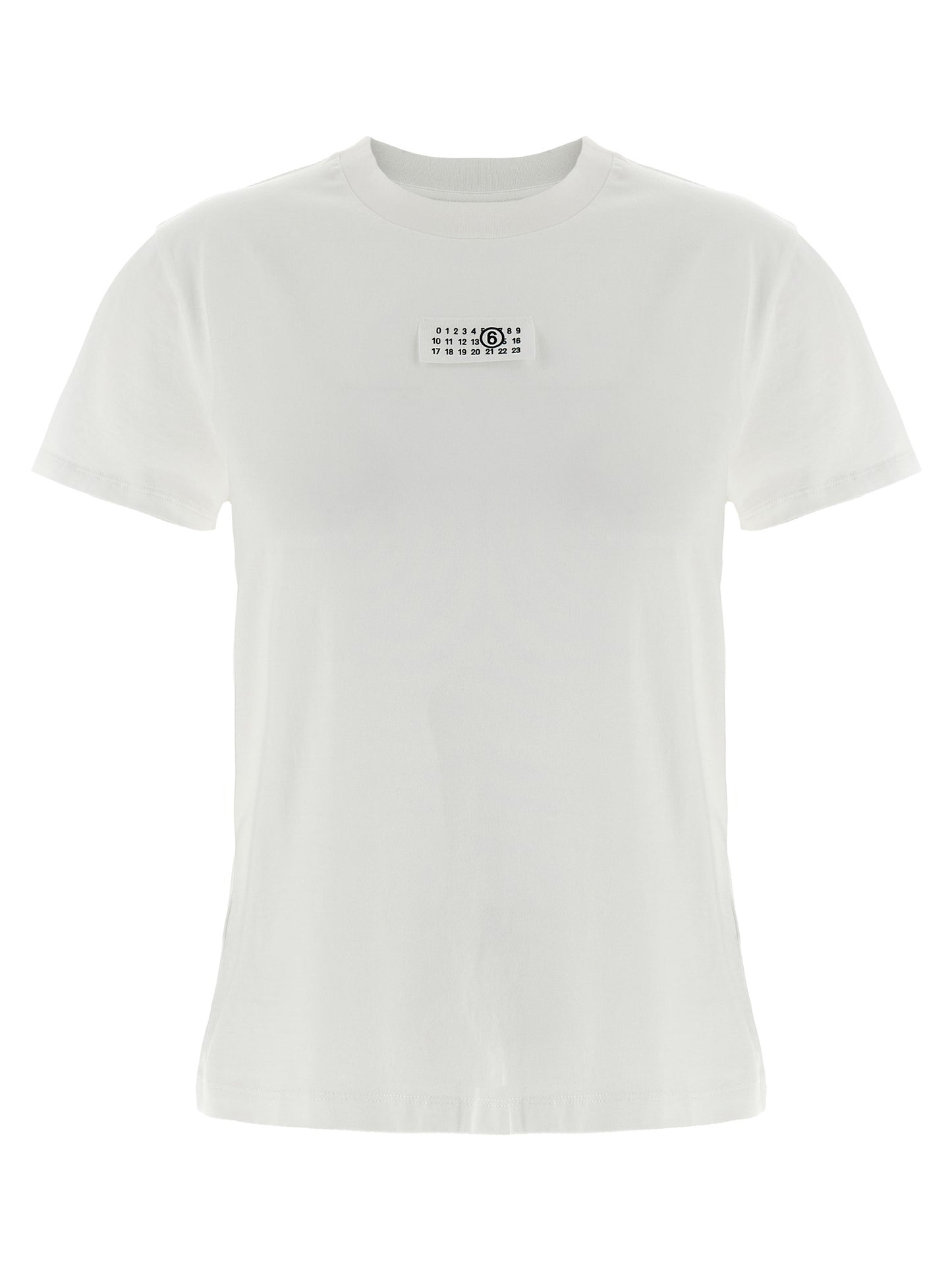 MM6 Maison Margiela Weißes Baumwoll-T-Shirt
