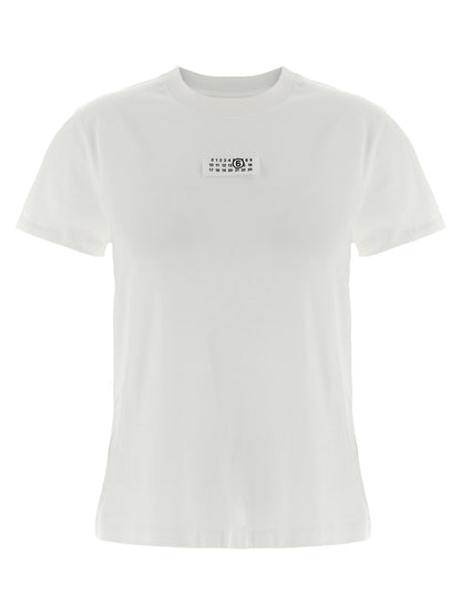 MM6 Maison Margiela Weißes Baumwoll-T-Shirt