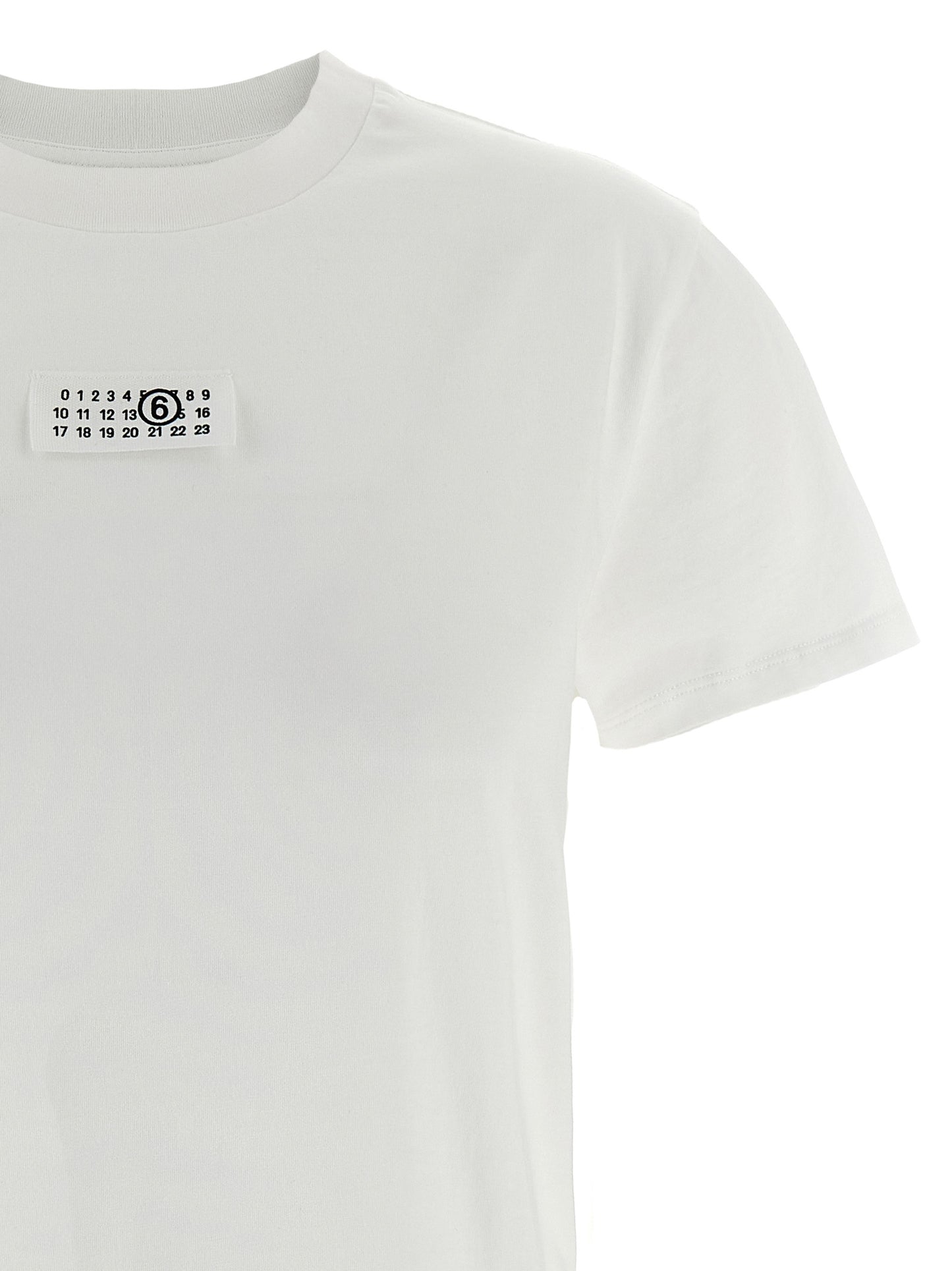 MM6 Maison Margiela Weißes Baumwoll-T-Shirt