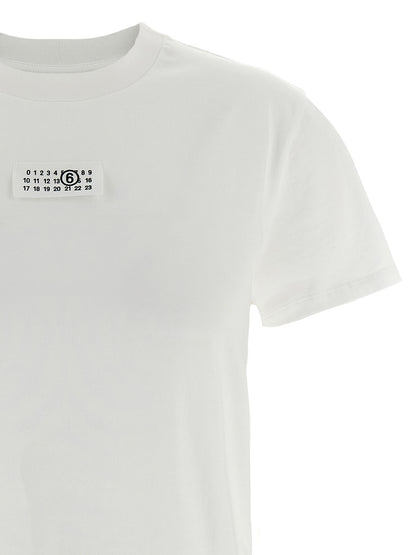 MM6 Maison Margiela Weißes Baumwoll-T-Shirt