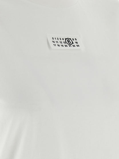 MM6 Maison Margiela Weißes Baumwoll-T-Shirt