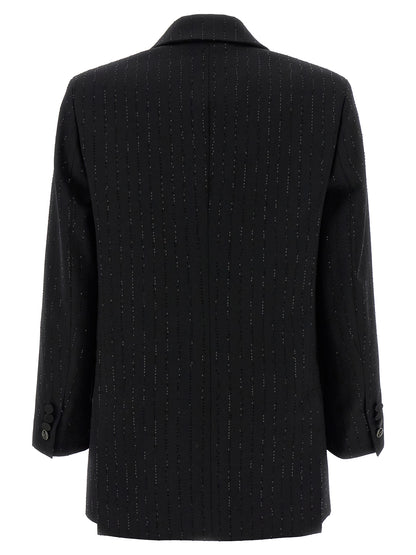 Max Mara Schwarzer Blazer aus reiner Schurwolle