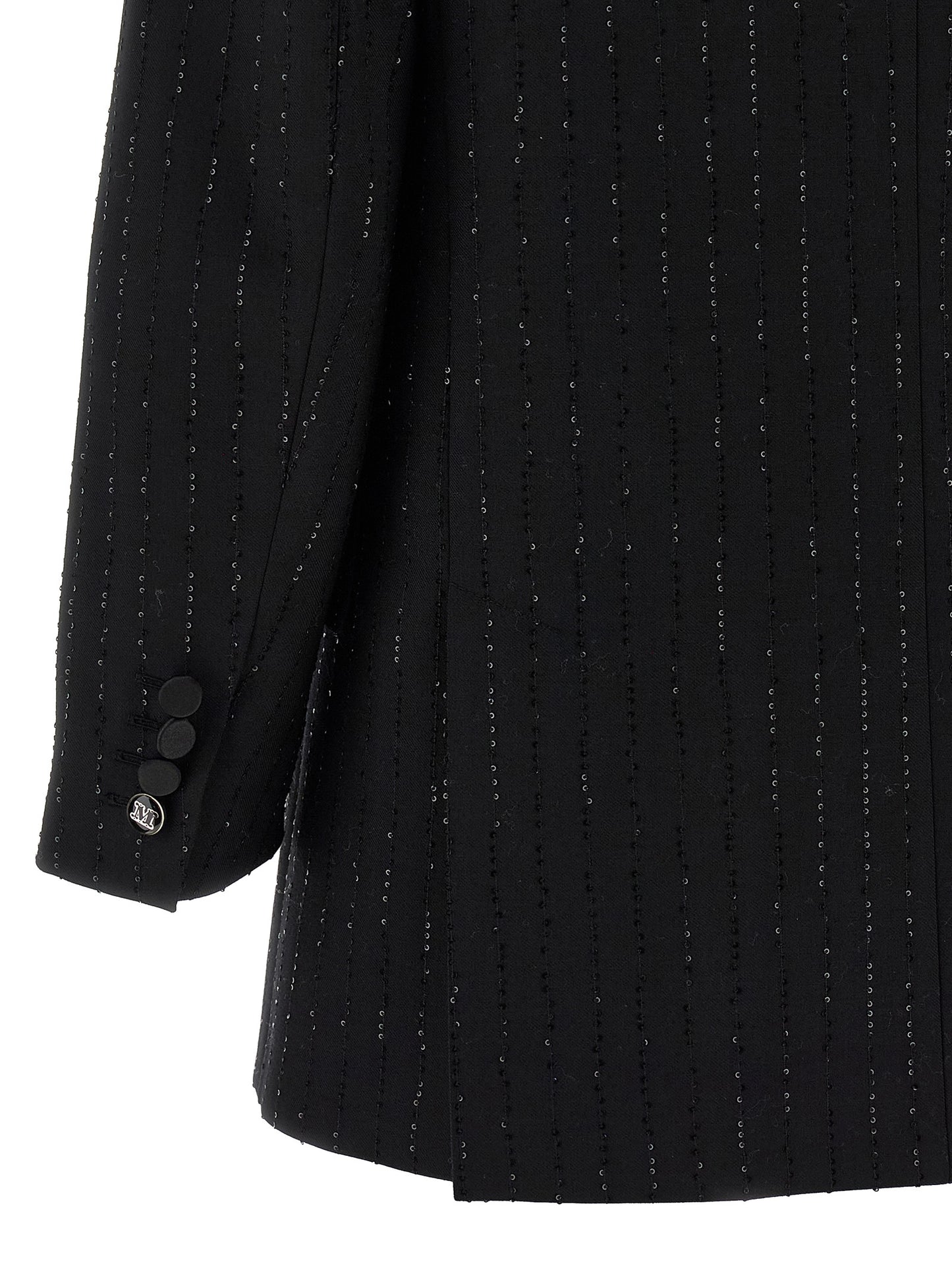 Max Mara Schwarzer Blazer aus reiner Schurwolle
