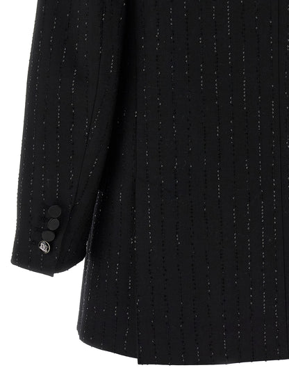 Max Mara Schwarzer Blazer aus reiner Schurwolle