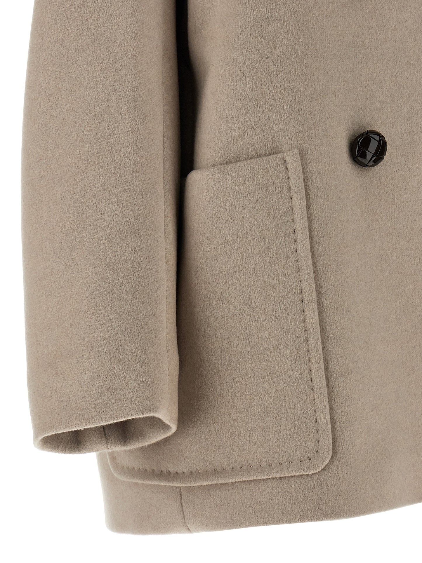 Max Mara Beiger Kaschmir-Mantel