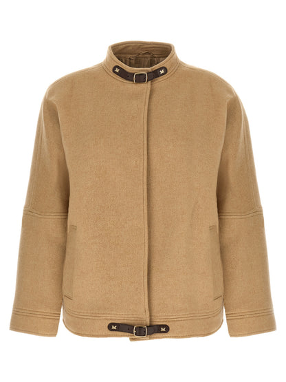 Max Mara Beige Kaschmir Bomberjacke