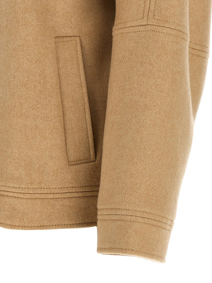 Max Mara Beige Kaschmir Bomberjacke