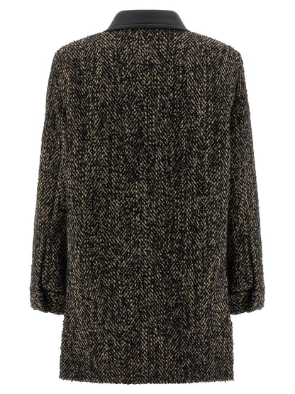 Max Mara Mehrfarbige Jacke aus reiner Schurwolle