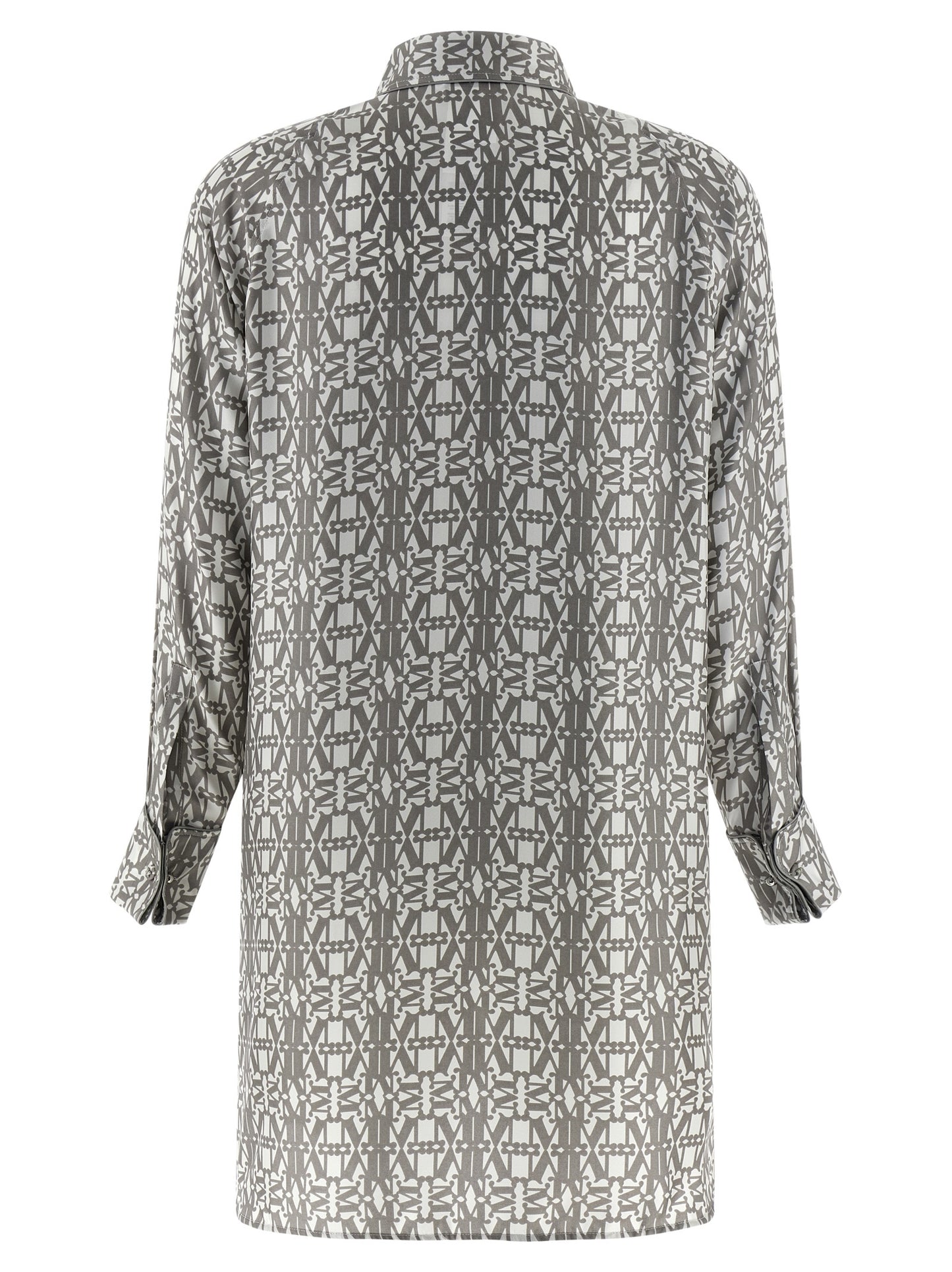 Max Mara Graues Seiden-Minikleid