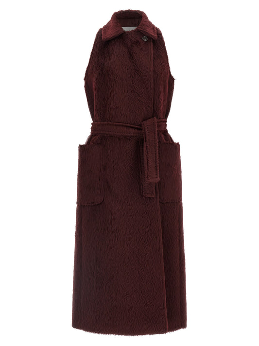 Max Mara Wool Coat – Burgundy