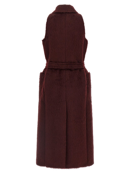 Max Mara Bordeaux Wollmantel