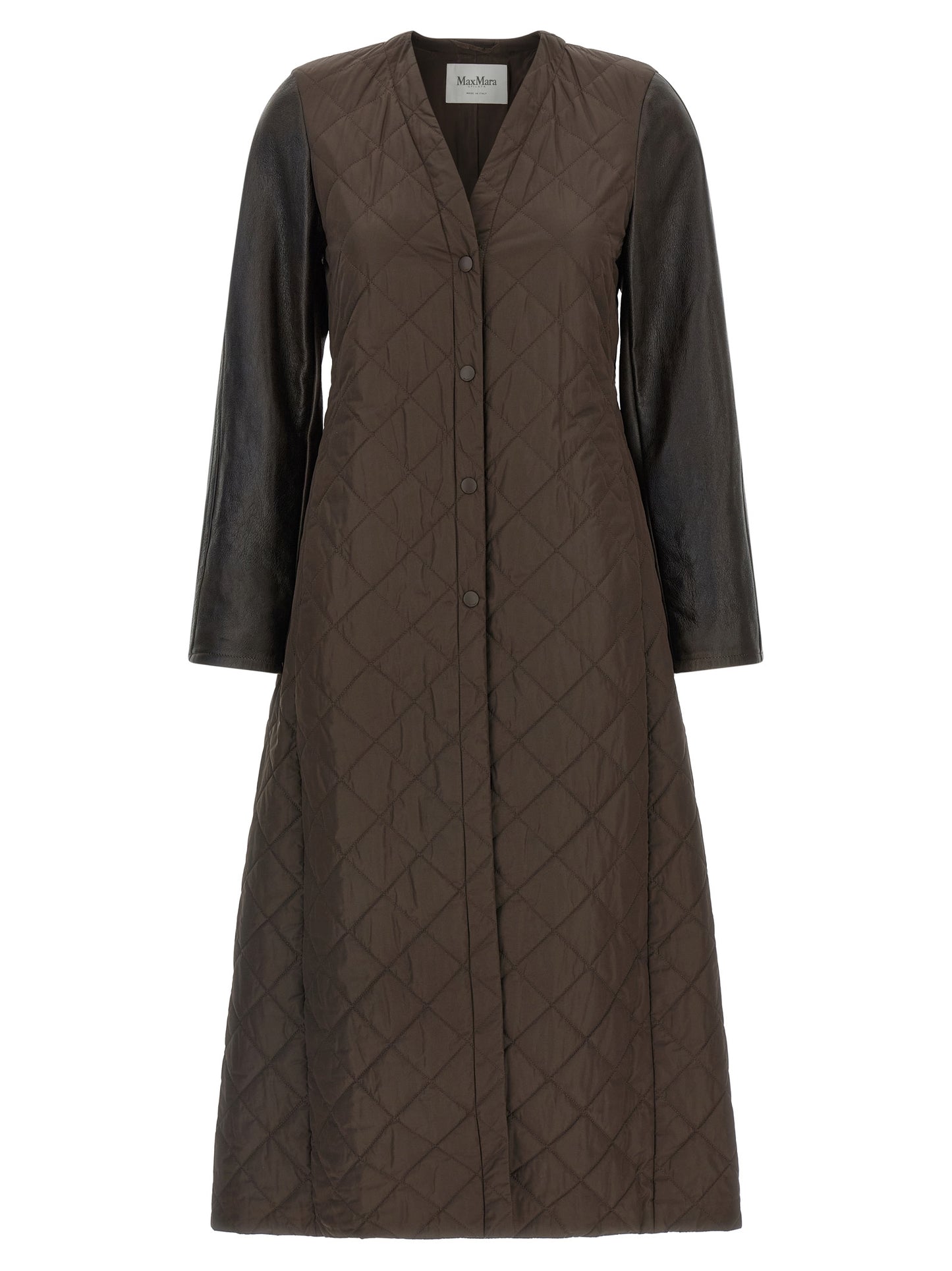 Max Mara Brauner Polyamid-Mantel
