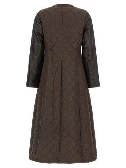Max Mara Brauner Polyamid-Mantel