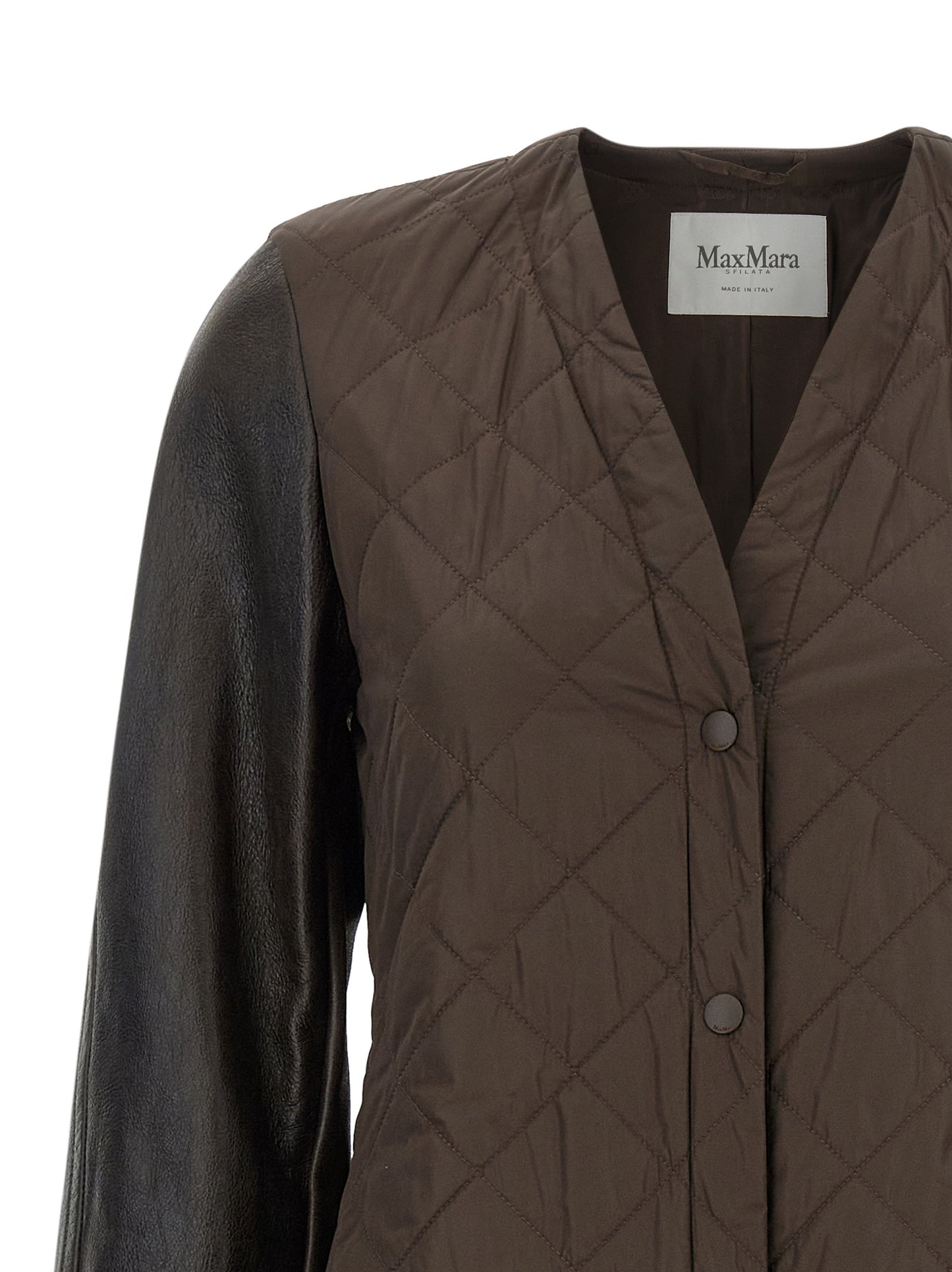 Max Mara Brauner Polyamid-Mantel