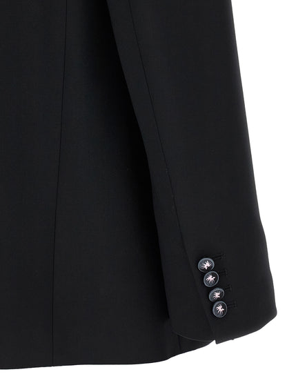 Emilio Pucci Schwarzer Blazer aus reiner Schurwolle