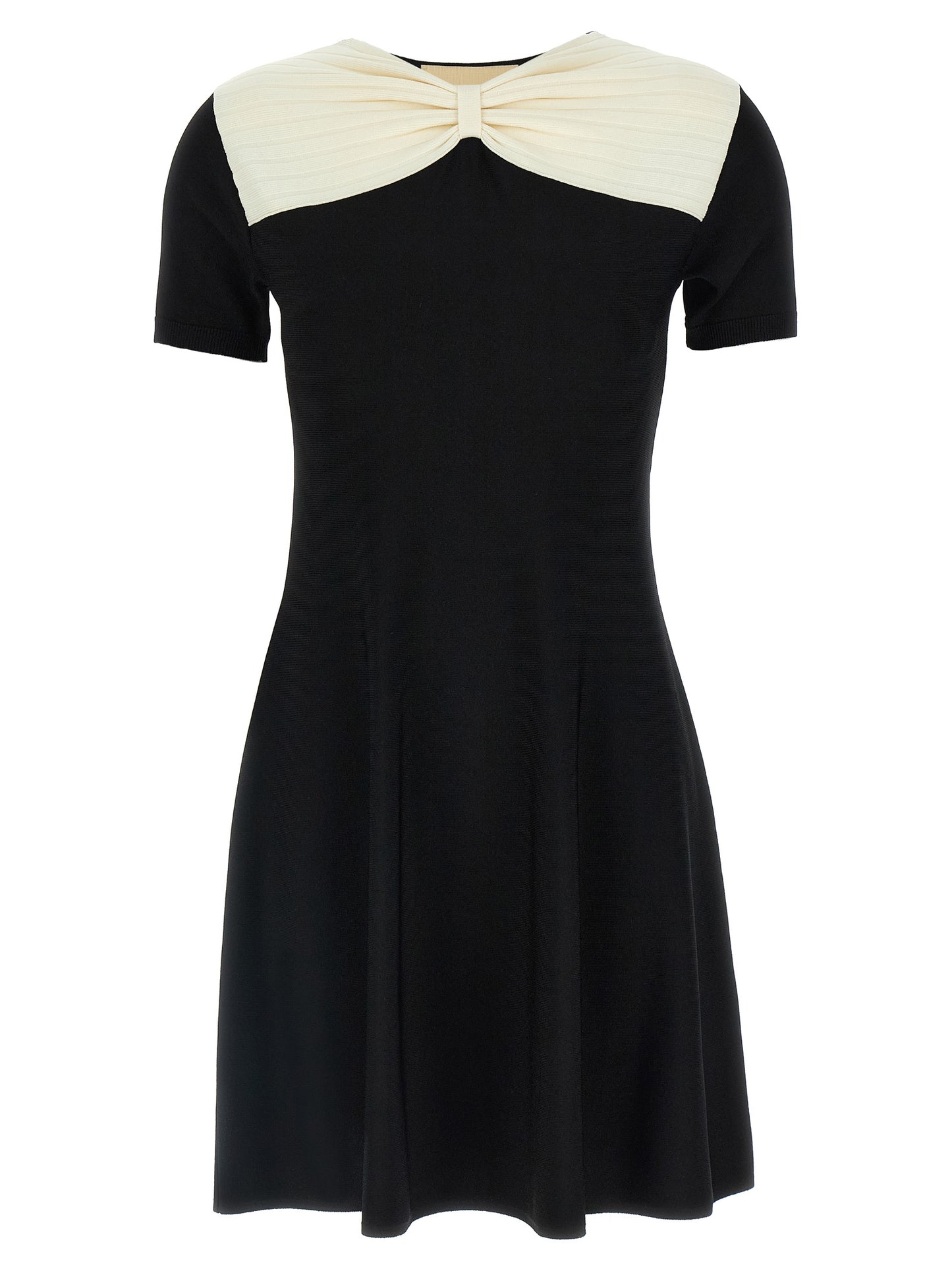 Valentino Garavani Schwarzes Viskose-Kurzkleid