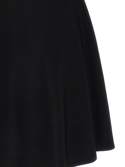 Valentino Garavani Schwarzes Viskose-Kurzkleid