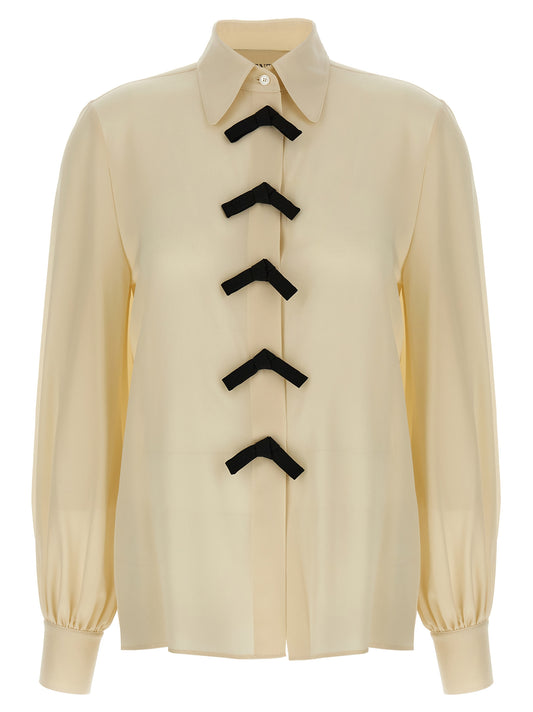 Valentino Garavani Beige Seidenbluse