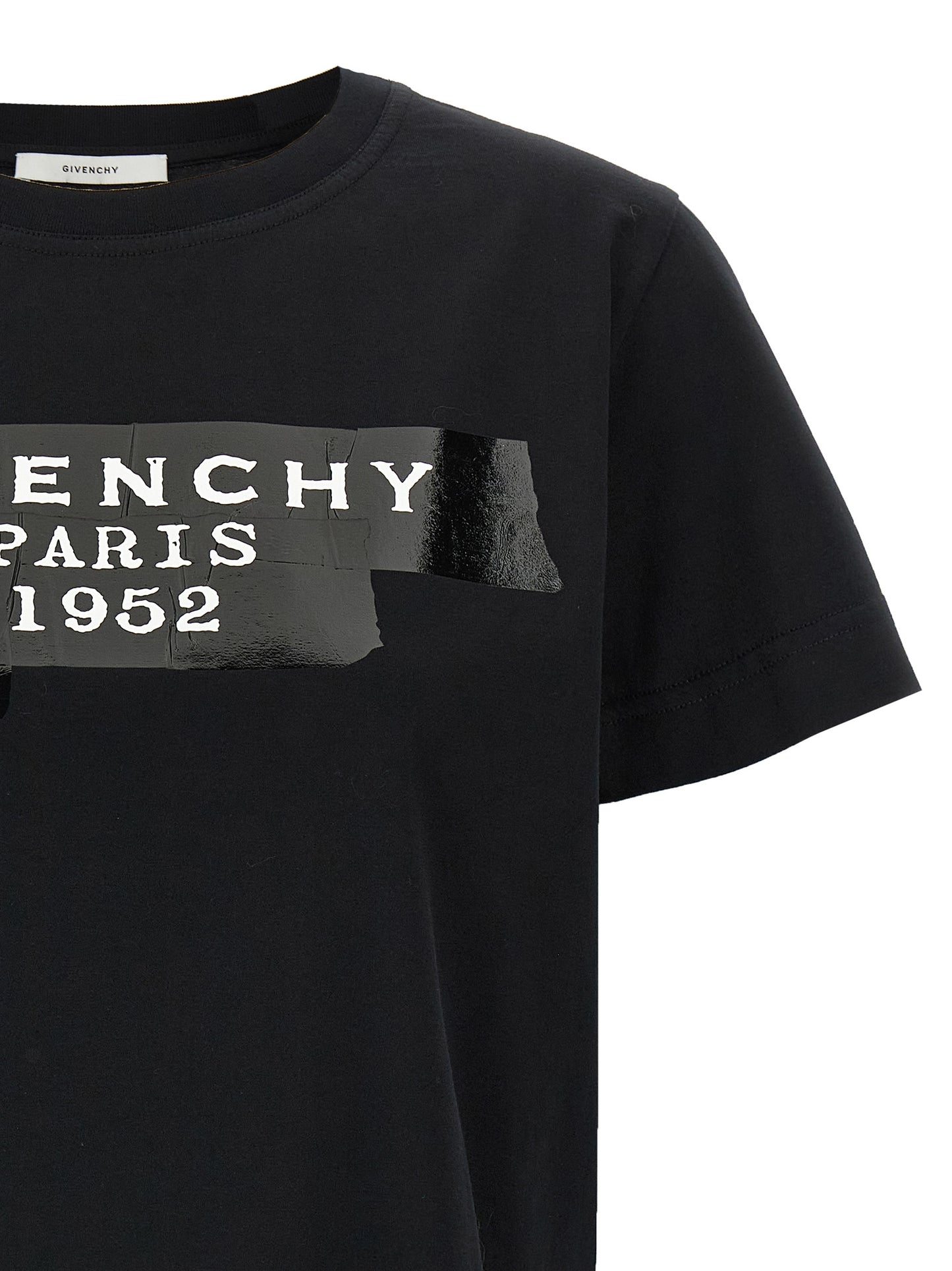 Givenchy Schwarzes Baumwoll-T-Shirt