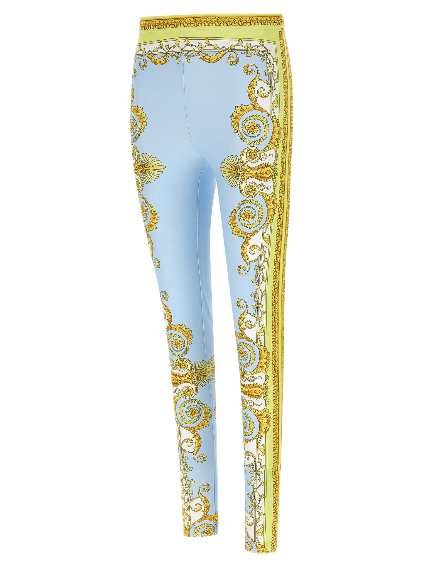 Versace Blaue Nylon-Leggings